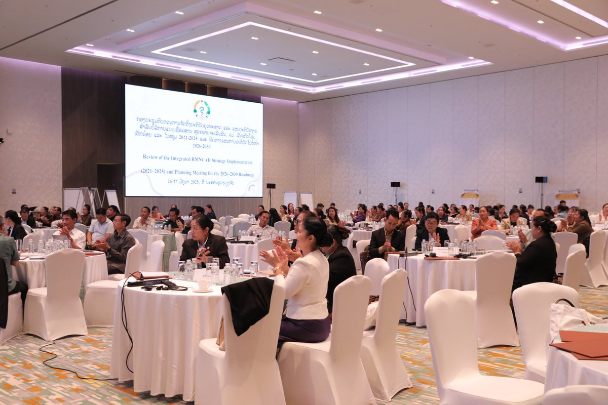 WR_LaoPDR's tweet image. Ensuring #HealthForAll mums & kids! Annual RMNCAH meeting highlighted paths to improve:
📊Data & innovation to drive progress
🤝People-centered care
🏥Strengthening primary healthcare
Strong governance & financing are critical to closing gaps & ensuring quality services for all