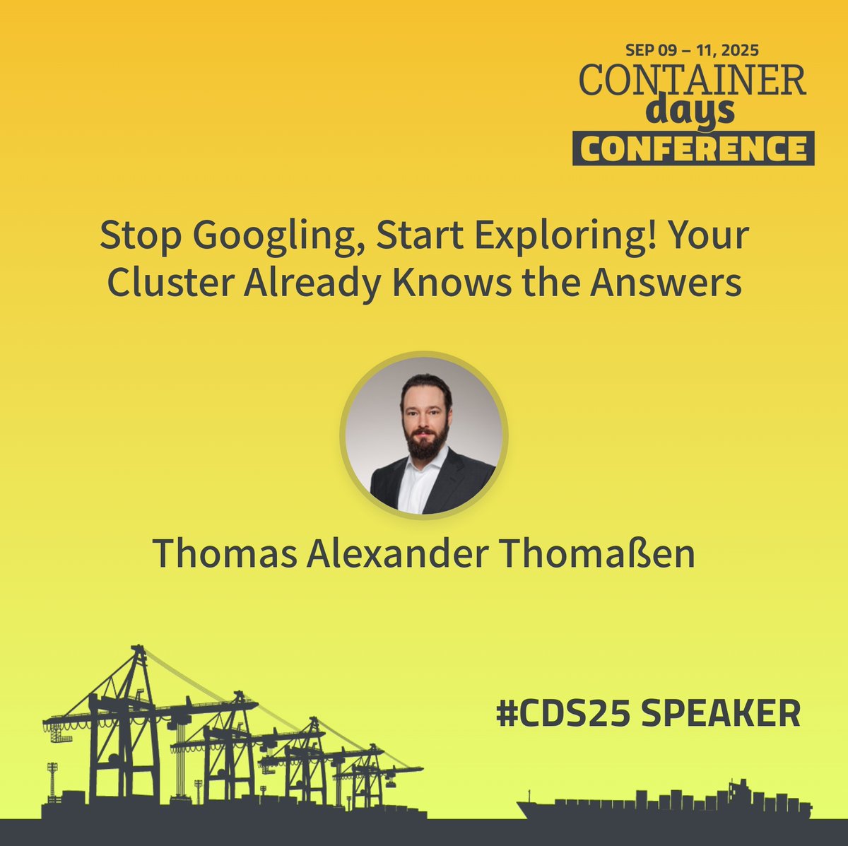 ConDaysEU's tweet image. Let's give a warm welcome to the next round of speakers for ContainerDays Conference 2025! 🙌 Let's meet:
- Josephine Pfeiffer from @RedHat
🎙️ "Mainframes Aren't Dead - They're Running Kubernetes and Attesting Confidential Containers"
- @timebertt from STACKIT
🎙️ "Beyond the…