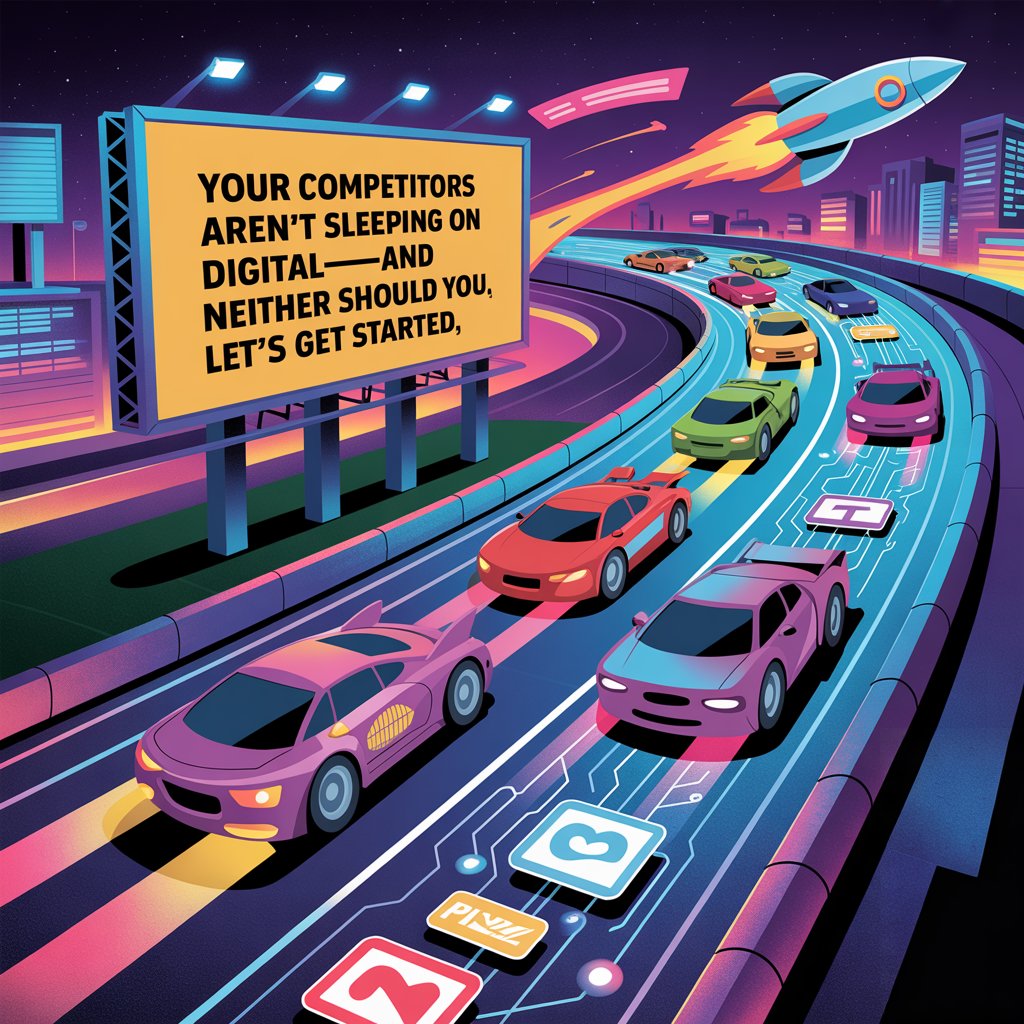 WeAreSpringHive's tweet image. Your competitors aren’t sleeping on digital—and if you want to stay ahead, neither should you.  It’s time to level up your online game.  #DigitalEdge #StayAheadOnline #NoMoreWaiting #Springhive