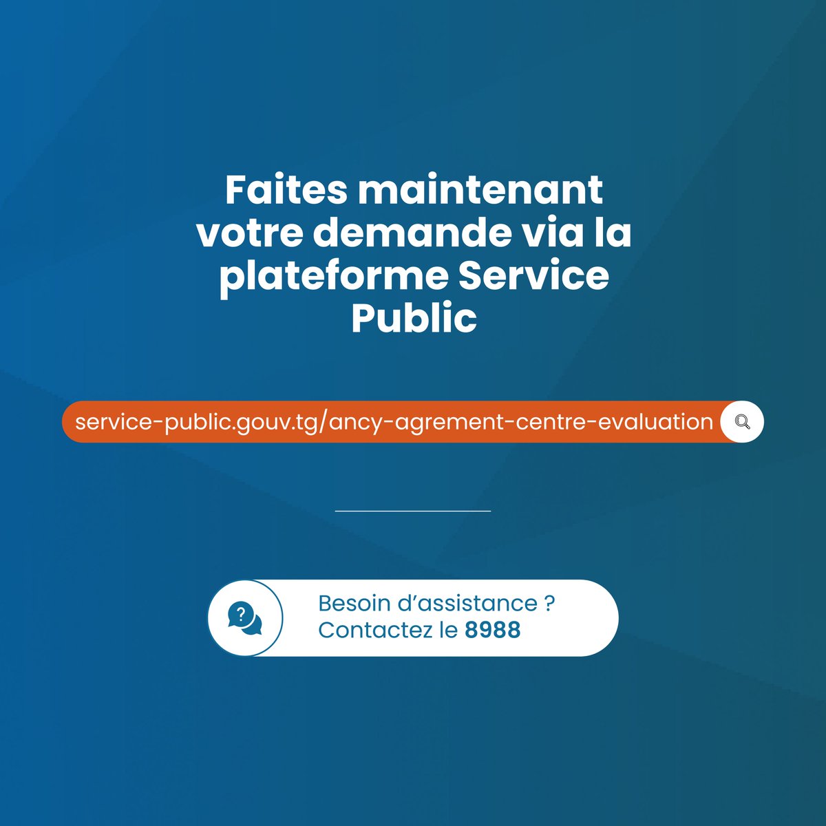 Vous êtes un centre d’évaluation de produits ou de prestataires de cybersécurité ?

Faites-vous reconnaitre officiellement par l’ANCy en effectuant la demande d'agrément de centre d’évaluation.

Commencez votre demande en cliquant ici : service-public.gouv.tg/ancy-agrement-…