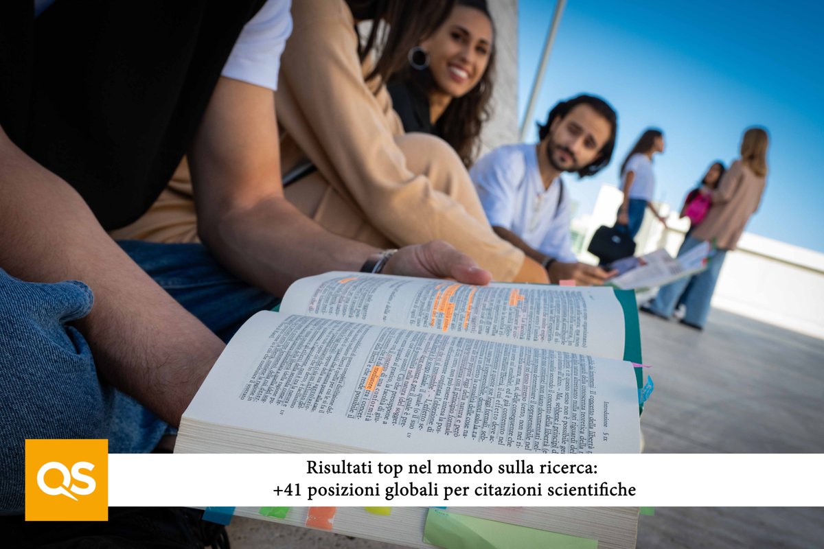 unitorvergata's tweet image. 🎓QS World University Rankings 2026
#unitorvergata migliora i risultati nella ricerca: l'indicatore relativo alle citazioni scientifiche registra un balzo in avanti di ben 41 posizioni a livello globale!
🔗shorturl.at/c66Vu