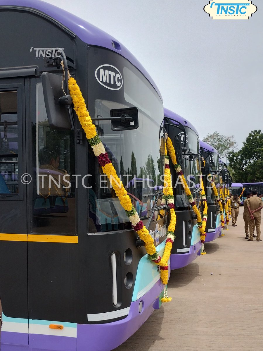 tnstcbus's tweet photo. மாநகர் போக்குவரத்துக் கழகம் - சென்னை
MTC, Chennai
மாண்புமிகு தமிழக முதலமைச்சர் அவர்கள் சென்னை வியாசர்பாடி பணிமனையிலிருந்து OHM - Switch Mobility நிறுவனத்தின் GCC ஒப்பந்தத்தின் கீழ் 120 புதிய மின்சாரப் பேருந்துகளை பல்வேறு வழித்தடங்களில் துவக்கிவைத்தார்.

@tnstcbus @MtcChennai https://t.co/ya4mLj8HOq
