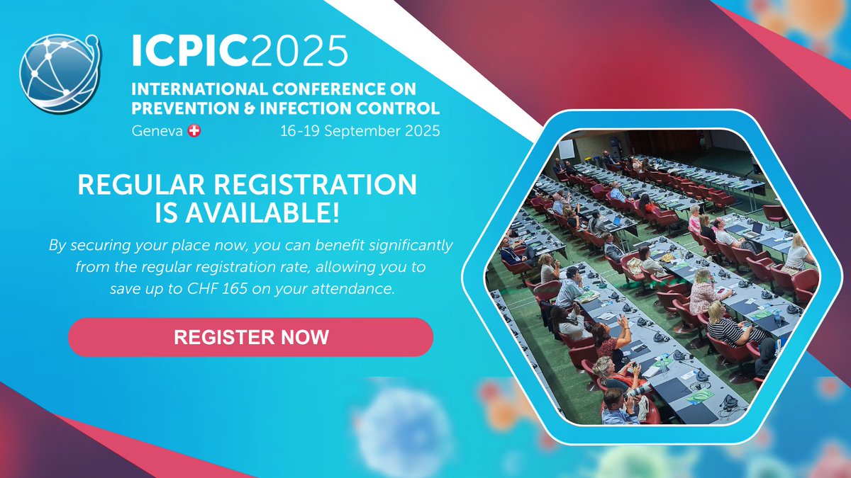 ICPIC_meeting's tweet image. Regular registration is available! 😁
By securing your place now, you can benefit significantly from the regular registration rate, allowing you to save up to CHF 165 on your attendance.
➡️ Register now: tinyurl.com/ICPIC-2025-Reg…