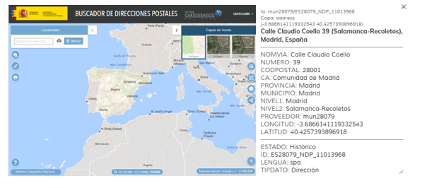 IDEESpain's tweet photo. 📍 Nuevas direcciones postales en el Geocodificador del #SCNE
✅Ayuntamientos de Madrid y de Cáceres
✅Gobierno de Navarra y de La Rioja
✅ DG de Catastro y CartoCiudad

Disponible en el visualizador «Buscador de direcciones postales»:
https://t.co/Q8qyXgEKSa https://t.co/KShg46z76D