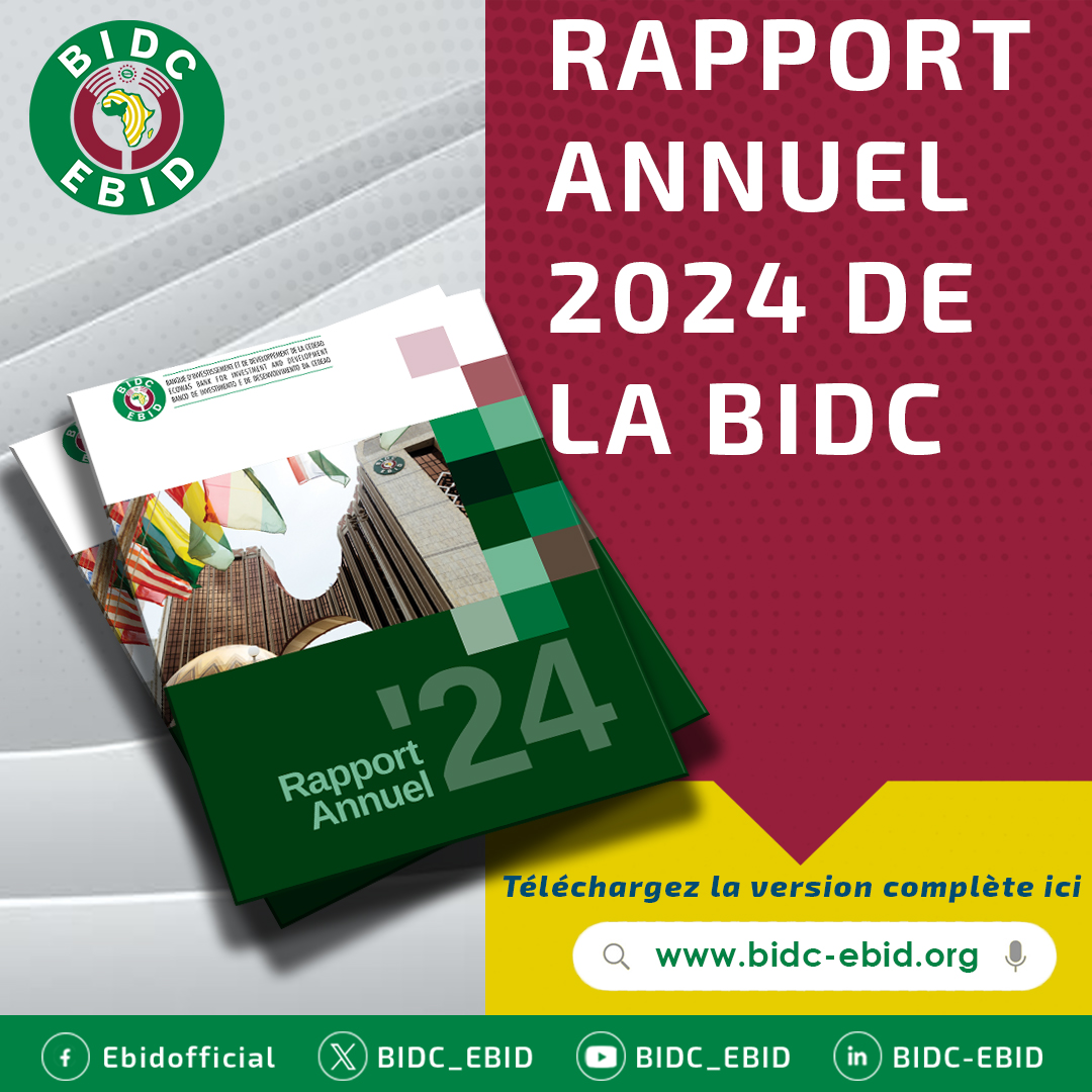 Explorez le Rapport Annuel 2024 de la BIDC et découvrez comment des investissements stratégiques construisent un espace CEDEAO plus résilient, inclusif et prospère. Grâce au financement d’infrastructures clés et de projets d’énergie verte, ainsi qu’au renforcement des services