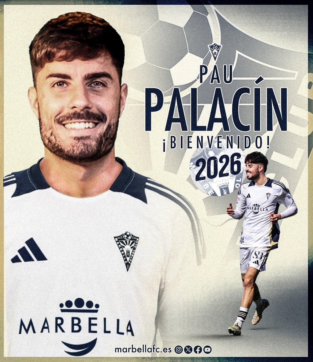 ⚽️ 𝗡𝗨𝗘𝗩𝗢 𝗙𝗜𝗖𝗛𝗔𝗝𝗘: 𝗣𝗔𝗨 𝗣𝗔𝗟𝗔𝗖𝗜́𝗡 

➡️ marbellafc.es/nuevo-fichaje-…