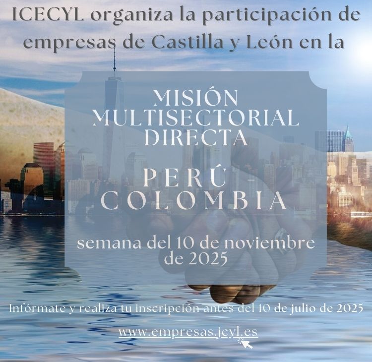 🚀 ¿Exportas #maquinaria, #vino, #tecnología médica, TIC o servicios de ingeniería?
🌎 #ICECYL te lleva a #Perú y/o #Colombia con agenda comercial propia:
🔹 8 reuniones por país
🔹 Sectores clave
🔹 Oportunidades reales
🗓️ Hasta el 10 de julio 👉 n9.cl/e816n6