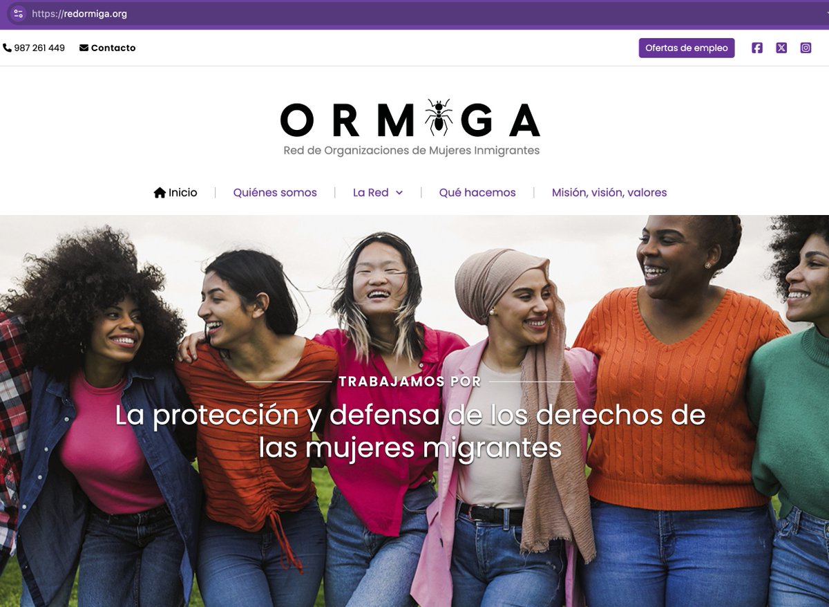 FFM Isadora Duncan (@isadoraduncan) on Twitter photo 🥳 ¡Estamos de estreno!
Visita nuestra nueva web de <a href="/mujerinmigrante/">Red Ormiga</a>, un portal de cohesión entre entidades para trabajar en red y luchar por la igualdad de las mujeres migrantes 🫂
🔗redormiga.org
#mujermigrante #igualdad #DerechosHumanos 🥳 ¡Estamos de estreno!
Visita nuestra nueva web de <a href="/mujerinmigrante/">Red Ormiga</a>, un portal de cohesión entre entidades para trabajar en red y luchar por la igualdad de las mujeres migrantes 🫂
🔗redormiga.org
#mujermigrante #igualdad #DerechosHumanos
