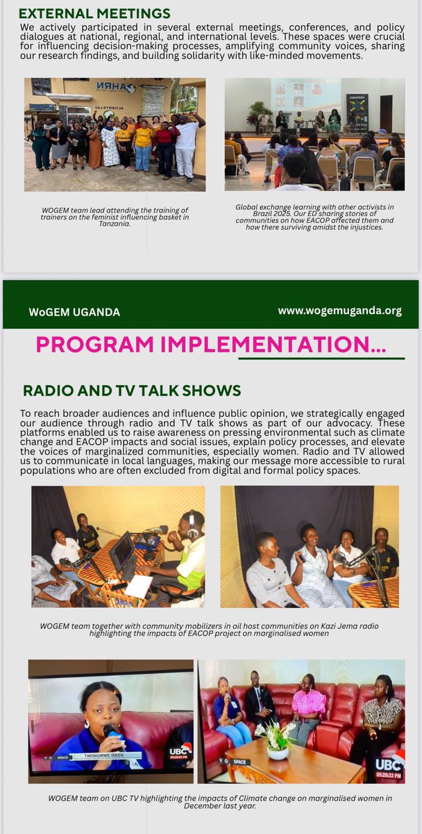 Women for Green Economy Movement Uganda (@wogemu) on Twitter photo ❗️NEWs❗️NEWs Our annual report is here.Thank you to all our amazing donors for supporting <a href="/WogemU/">Women for Green Economy Movement Uganda</a> Your generosity empowers women and youth to lead climate action and build a greener, just future.Together, we are making change possible. 💚 #ClimateJustice #Women4Climate #Feminist ❗️NEWs❗️NEWs Our annual report is here.Thank you to all our amazing donors for supporting <a href="/WogemU/">Women for Green Economy Movement Uganda</a> Your generosity empowers women and youth to lead climate action and build a greener, just future.Together, we are making change possible. 💚 #ClimateJustice #Women4Climate #Feminist