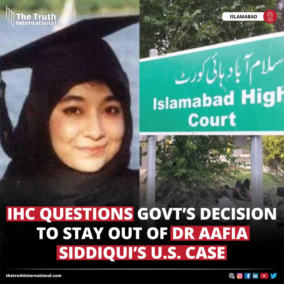 ttimagazine's tweet photo. IHC Questions Govt’s Decision to Stay Out of Dr Aafia Siddiqui’s U.S. Case

For Detail
https://t.co/oDQIevvX39

#IHC #question #govt #decision #Dr #AAFIAsiddiqui #siddiqui #case #tti https://t.co/wNloFGdnUk