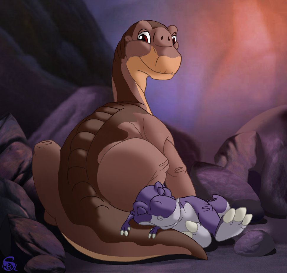 Chomper_LBT88's tweet image. (@TLBTLittlefoot) Littlefoot and me 🌌💤