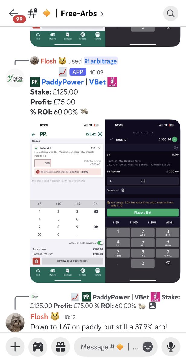 Find me another group posting 60% guaranteed arbs for completely FREE!

I will wait…

Join today, link in our bio 💵

#arbitragebetting #matchedbetting #sidehustle