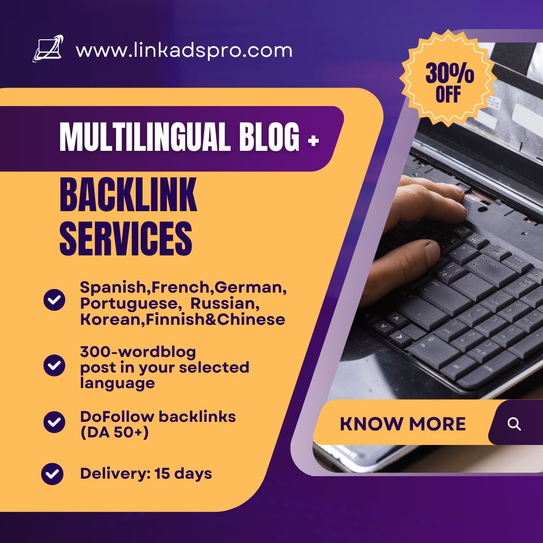 factory_support's tweet image. 🌍 Expand Globally with Multilingual SEO!
Get a 300-word blog + 25 DA50+ backlinks in 8 top languages for just $45 💥
Spanish | French | German | Portuguese | Russian | Korean | Finnish | Chinese

DM to order! 🚀
#SEO #Backlinks #ContentMarketing #Multilingual