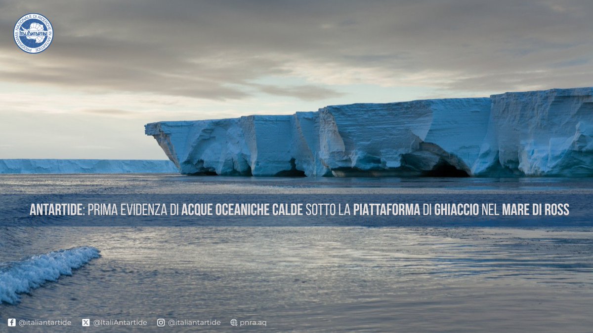 Studio di <a href="/cnrisp/">CNR ISP</a> e <a href="/CaFoscari/">Unive Ca' Foscari</a> mostra che, alla fine dell’ultima era glaciale, la corrente circumpolare profonda risalì il margine nel Mare di Ross, favorendo il ritiro della calotta. Nuove basi per prevedere le possibili reazioni al riscaldamento globale
pnra.aq/it/antartide-p…