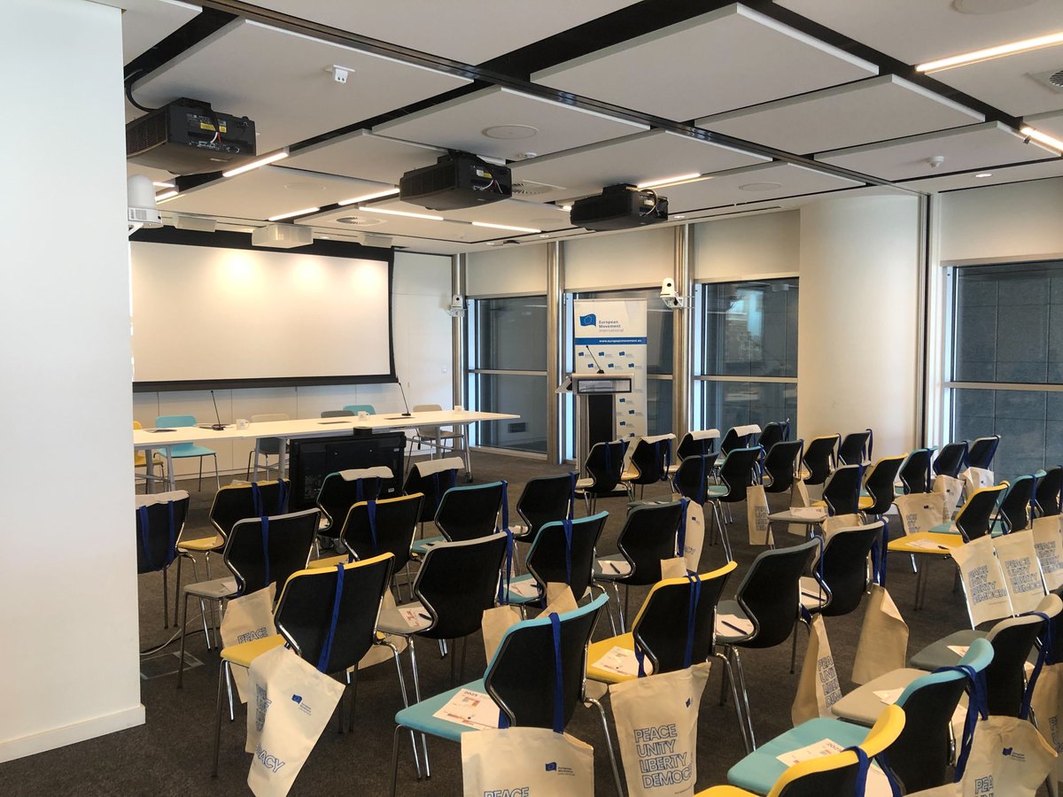 For nearly 8 decades we have been working for a more united, democratic &amp; peaceful Europe!

Today we gather our diverse network of NGOs, social partners, political parties &amp; sectoral associations for our Member's Council.

We work #TogetherForEurope 🇪🇺