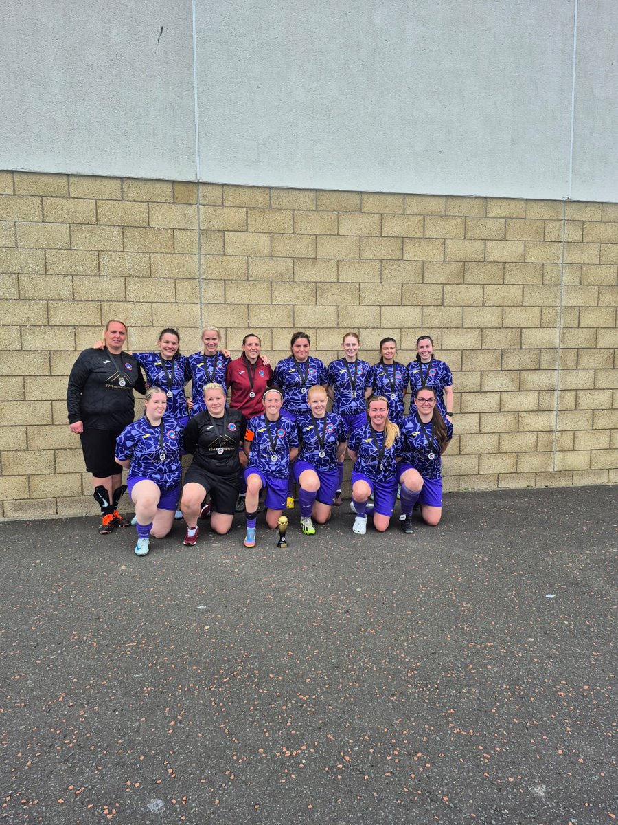 Cumbernauldlfc's tweet photo. Another fantastic day out yesterday with the 11s at the AWR ladies tournament. Not only that but we came away as the winners winning the final on penalties

With goals from all of our new girls today and only conceding 1 all tournament it was a great start to pre-season 🩵💜 https://t.co/w5p0Dc2YdR