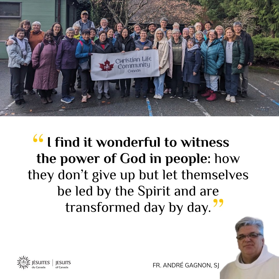 JesuitsofCanada's tweet image. How do we turn belief into action and prayer into presence?
Christian Life Community (CLC) brings Ignatian spirituality to life — through advocacy, friendship and finding God in all things.hubs.la/Q03tX4v20
🌱 Discover a faith lived in love:
hubs.la/Q03tX7Td0