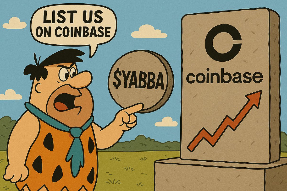 YabbaCoin's tweet photo. 🚨 BREAKING: Fred Flintstone just stormed Coinbase HQ with a stone tablet yelling…
“LIST $YABBA OR WE YABBA-DABBA-DOOM YOU!” 🪨📈
The Meme That Rules Them All is ready.
Coinbase, are YOU?
#YABBA #CryptoListing #Coinbase #FlintstonesFinance #MemeCoinTakeover #YabbaDabbaMoon @coinbase @CoinbaseWallet @CoinbaseExch 🚀🦕