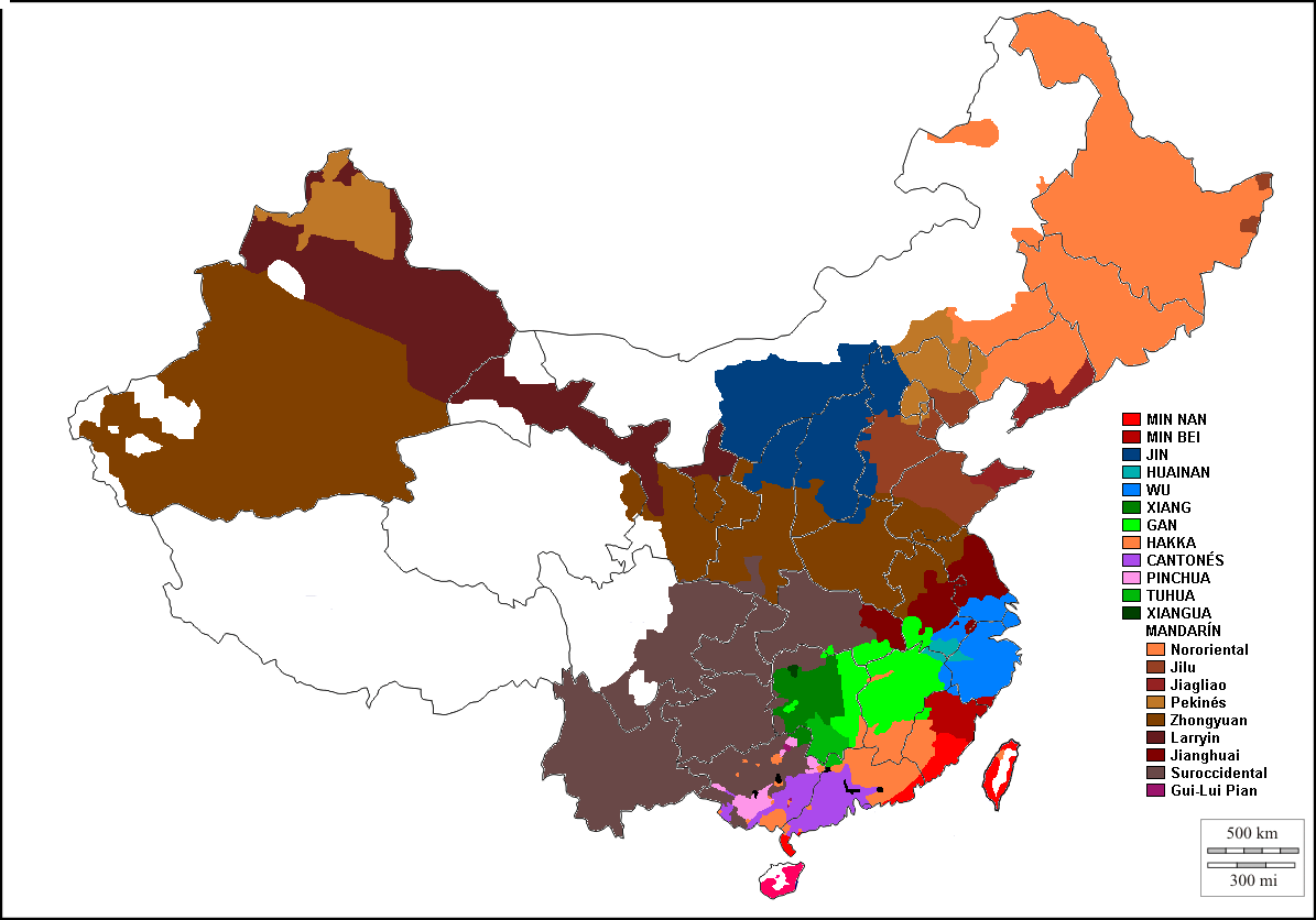 Different languages 
不同的语言