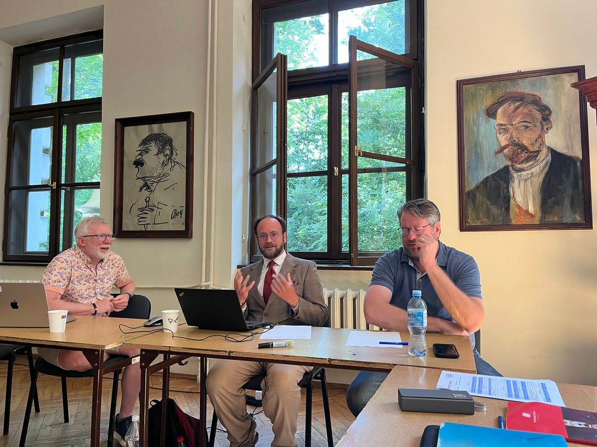 RyanHaecker's tweet image. I spoke today about my new essay 'Jesuit Cybernetics', Bios, & Techne in Krakow Ploand with @jeffreypbishop and the International Academy for Bioethical Inquiry.