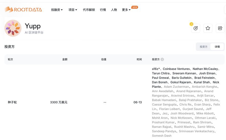 Yupp - a16z以及coinbase领投3300万美元的ai平台
<a href="/yupp_ai/">Yupp</a>

Yupp 是一个 AI 区块链平台，用户可免费探索和比较最新 AI 模型。通过输入提示，用户能查看多个 AI 的并列回答，并选择最佳结果生成“偏好数据包”，用于模型后训练与评估。  

现在还正处于非常早期阶段，赶紧关注一波看看后期发展。