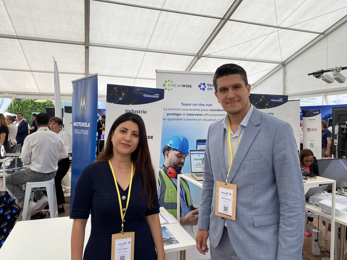 STREAMWIDE's tweet photo. InnoDays 2025
Nous sommes heureux de participer aux InnoDays 2025, organisés par notre partenaire Bouygues Telecom Business, pour échanger autour des innovations au service des entreprises.

#InnoDays2025 #BouyguesTelecomBusiness #TeamOnTheRun #Streamwide #BusinessCritique https://t.co/uWK3Cr2C5A