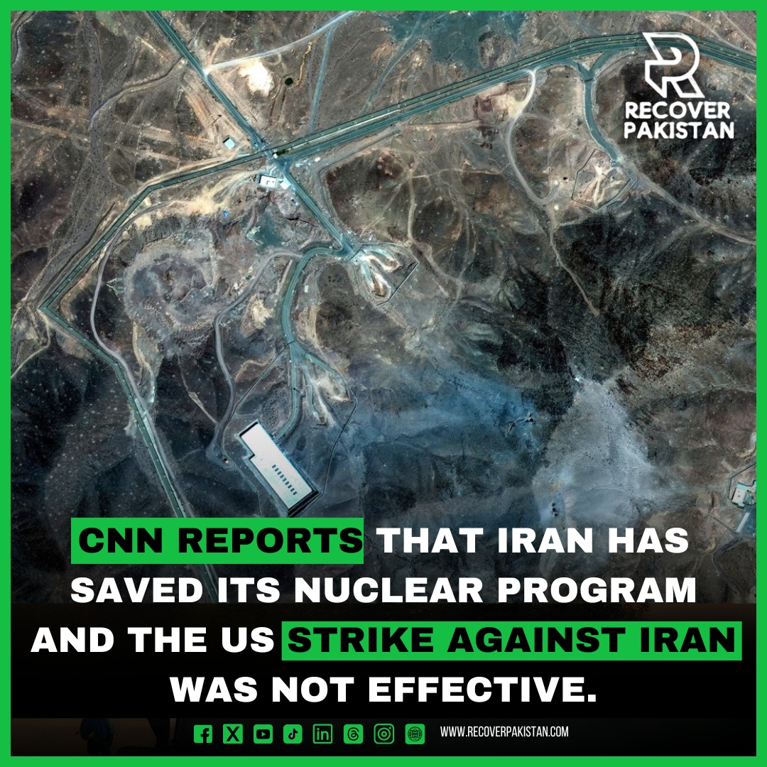 PakistanRe51570's tweet image. CNN reports that Iran has saved its nuclear program and the US strike against Iran was not effective.

recoverpakistan.com/cnn-reports-th…

#IranNuclear
#CNNReport
#USStrikeAnalysis
#NuclearProgramIntact
#StrategicSetback
#GeopoliticalTension #recoverpakistan