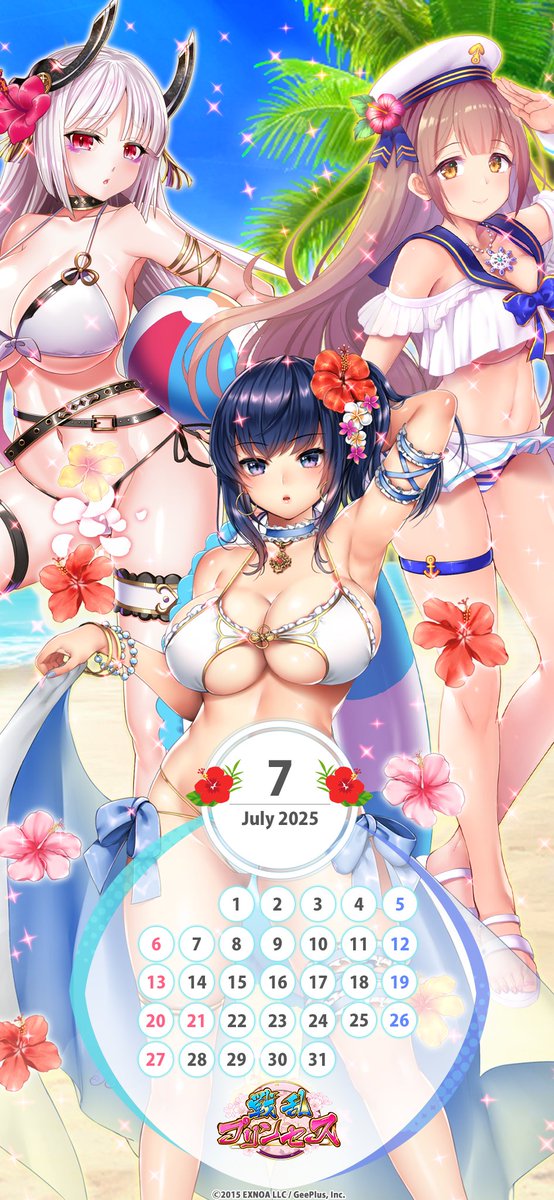 スマートフォン用【#戦プリ #カレンダー】#7月 プレゼント☆今月は「#水着」をテーマに #東郷平八郎 #空海 #田中吉政 に登場いただきました～♪
bit.ly/Senran
#DMMGAMES #DMM #巨乳 #ビキニ #谷間 #下乳 #ハミ乳 #ワキ #セーラー #美脚 #ガーターベルト #生脚 #クビレ #へそ #ズリ穴