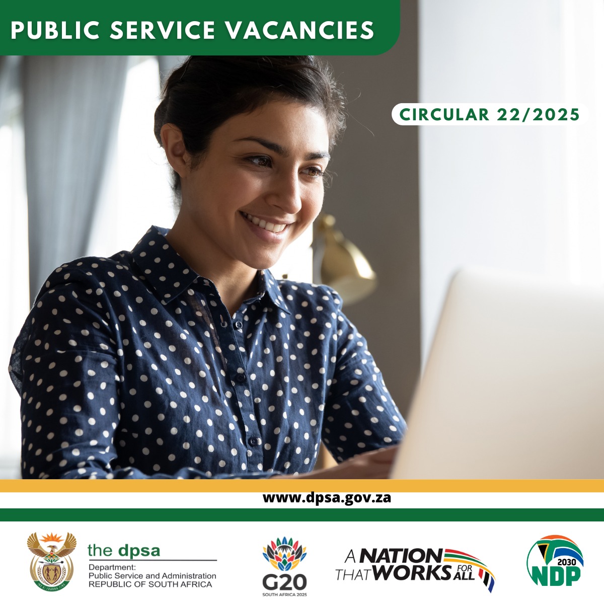 PUBLIC SERVICE VACANCY CIRCULAR 22/2025
dpsa.gov.za/dpsa2g/documen…
