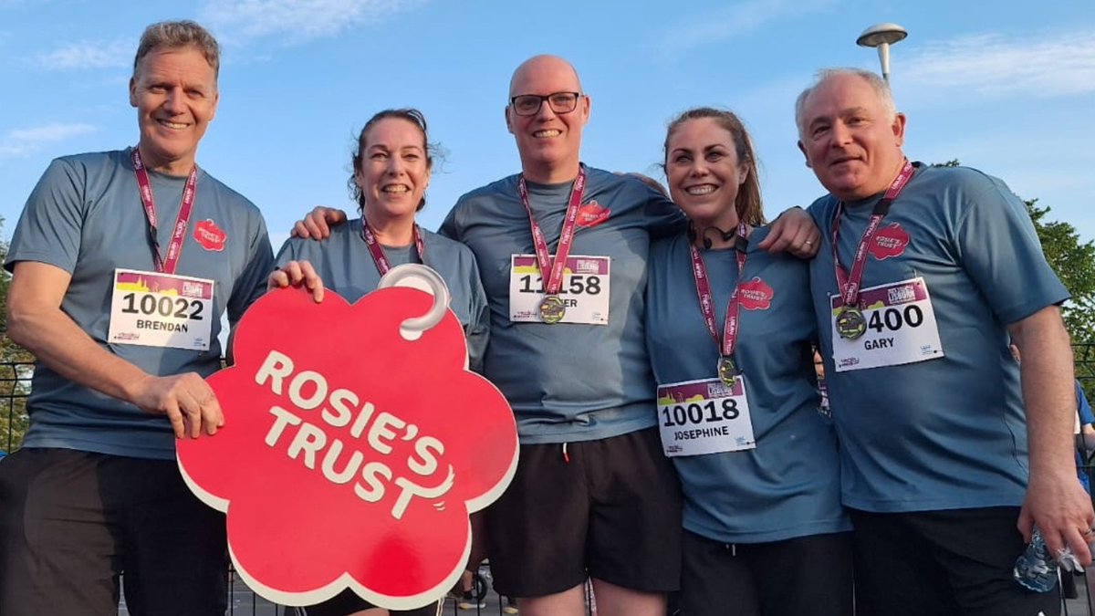 Fundraising champions 🥇

Congratulations to our Trustee, Josephine, and Brendan, Kathleen, Oliver &amp; Gary on running the Lisburn 10k Road Race.

And raising £3.4k for Rosie's Trust 👏

If you'd like to follow in their footsteps ⬇️
rosiestrust.org/support-us#how