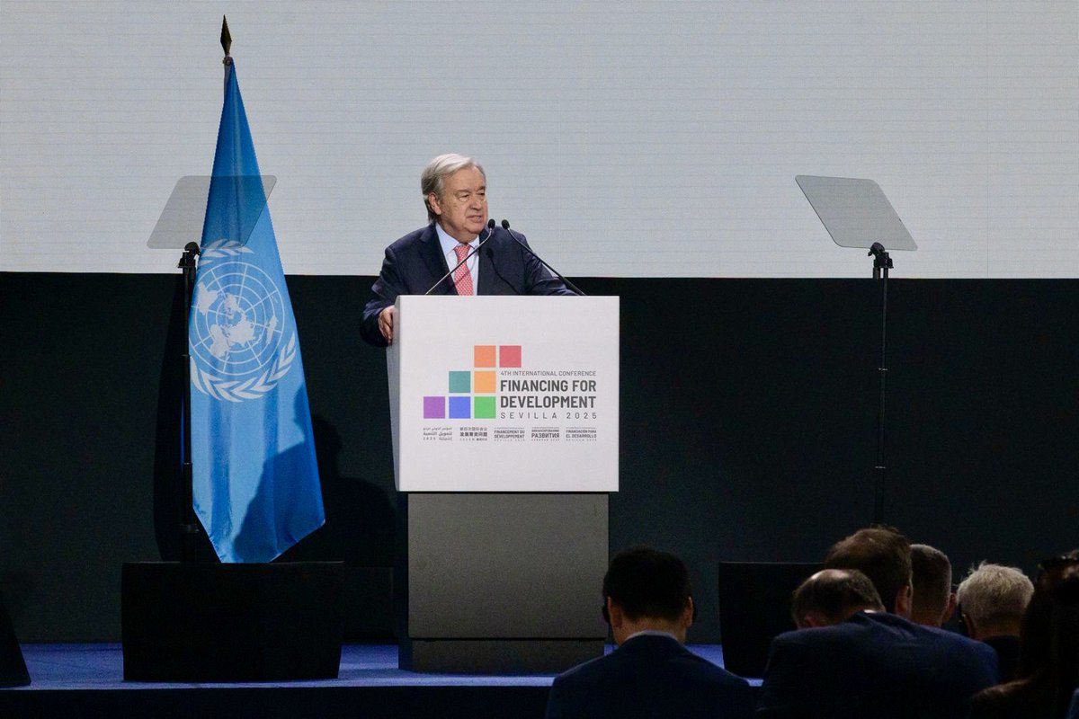Today, I opened the 4th Financing for Development Conference in Sevilla, Spain.

This conference is not about charity.

It’s about restoring justice &amp; lives of dignity.

It’s not about money.

It’s about investing in the future we want to build, together.

bit.ly/44FQmtY