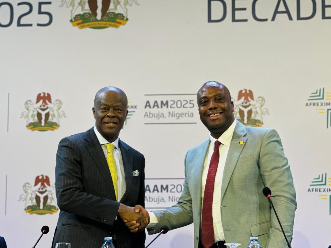 Thomas Ampem Nyarko (@thomas_ampem_) on Twitter photo For several years, Ghana held the chairmanship of Afrexim Bank. 
On Saturday, I handed over the chairmanship to Nigeria's Finance Minister, marking a new chapter in our collaborative efforts. 
Together, we will work to enhance Africa's economic development, trade, and For several years, Ghana held the chairmanship of Afrexim Bank. 
On Saturday, I handed over the chairmanship to Nigeria's Finance Minister, marking a new chapter in our collaborative efforts. 
Together, we will work to enhance Africa's economic development, trade, and