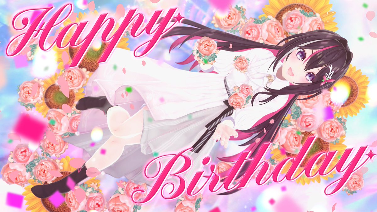 @AZKi_VDiVA: 🎉 Today, July 1st is AZKi's birthday🎉 It's the 7th birthday since I started my activities🎂✨ I've taken a variety of routes and are here now! I'd be happy if I can continue to walk with everyone in the future! Thank you for your continued support 💕 I hope you will continue to look forward to it 😊