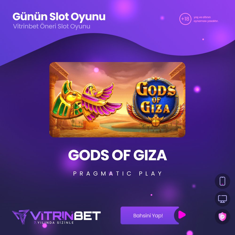 🎰 Günün Slot Oyunu: GODS OF GIZA
Antik Mısır’ın gizemli tanrıları seni bekliyor! 🏺

🎮 Pragmatic Play imzalı bu eşsiz slotta, büyülü sembollerle çarpanları yakala ve büyük ödülleri topla! 💎

📍 Şansını konuşturmak için hemen giriş yap:
🔗 bit.ly/3GzdL3p