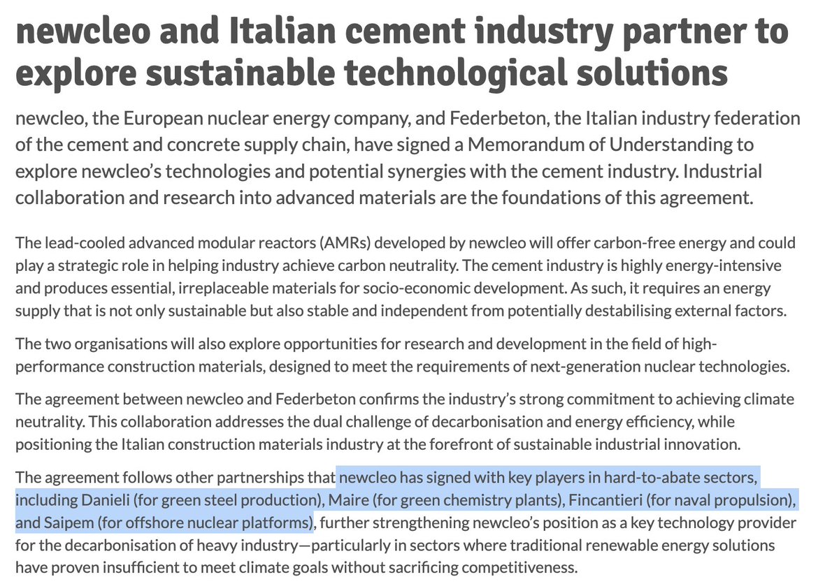 EU: Yay, 71 % clean sources for electricity, now let's just focus on that and not worry about the 81% of our total energy consumption that's fossils and wood

newcleo: hold my beer