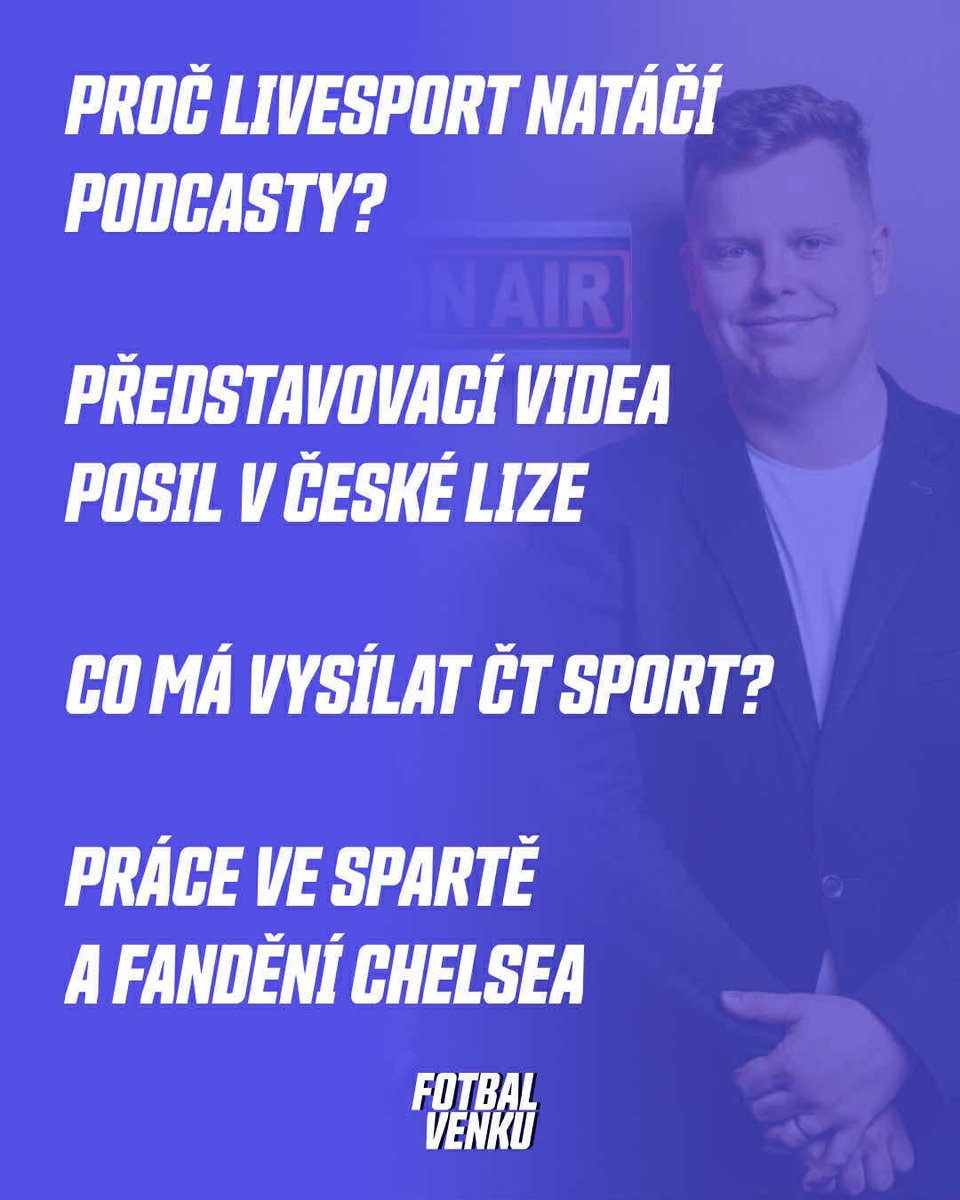Jan Pikous (@janpikous) on Twitter photo Přes léto chystám sérii rozhovorů se zajímavými lidmi z mediální branže. S <a href="/lukas_pecene/">Lukáš Pečeně</a> jsme probrali, jak těžké je shánět hosty do <a href="/LSDailypodcast/">Livesport Daily</a>, co ho přivedlo k Chelsea nebo zda Sparta a Slavia potřebují klasická média. 📝
K poslechu na Spotify, Apple, YouTube nebo HH. Přes léto chystám sérii rozhovorů se zajímavými lidmi z mediální branže. S <a href="/lukas_pecene/">Lukáš Pečeně</a> jsme probrali, jak těžké je shánět hosty do <a href="/LSDailypodcast/">Livesport Daily</a>, co ho přivedlo k Chelsea nebo zda Sparta a Slavia potřebují klasická média. 📝
K poslechu na Spotify, Apple, YouTube nebo HH.