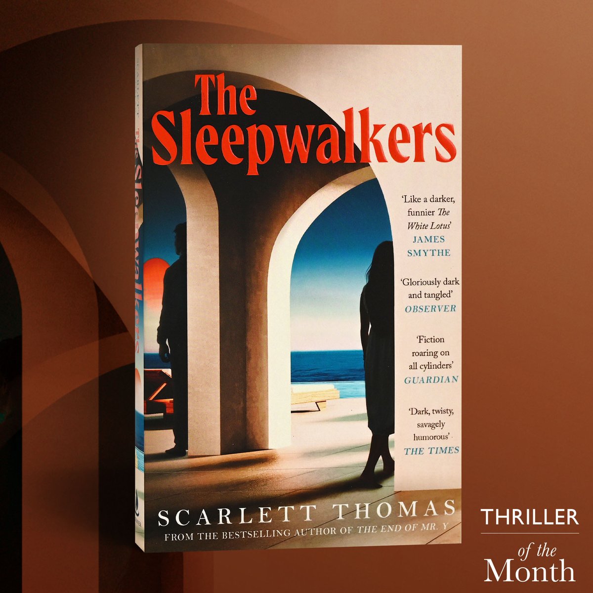 Waterstones (@waterstones) on Twitter photo Following a couple whose honeymoon in an exclusive Greek island resort metamorphoses into a living nightmare, <a href="/scarthomas/">Scarlett Thomas</a>' THE SLEEPWALKERS is our savagely funny and deliciously dark Thriller of the Month for July: waterstones.com/book/the-sleep… #WBOTM Following a couple whose honeymoon in an exclusive Greek island resort metamorphoses into a living nightmare, <a href="/scarthomas/">Scarlett Thomas</a>' THE SLEEPWALKERS is our savagely funny and deliciously dark Thriller of the Month for July: waterstones.com/book/the-sleep… #WBOTM