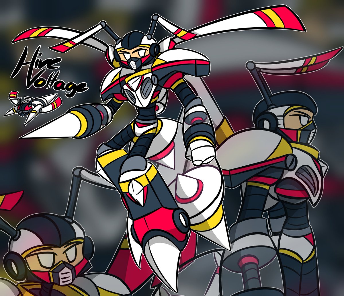 Salvo_Z_Mix's tweet image. The very passionate and electrifying maverick of lightning is finally done! Hive Voltage is ready to shock the competition&amp;gt;:) Had a bit much of a downgrade from some unnecessary details to look simpler...

#MegaMan #MegaManX #Reploid #Robot #Mecha #OC #OCArt #OriginalCharacter