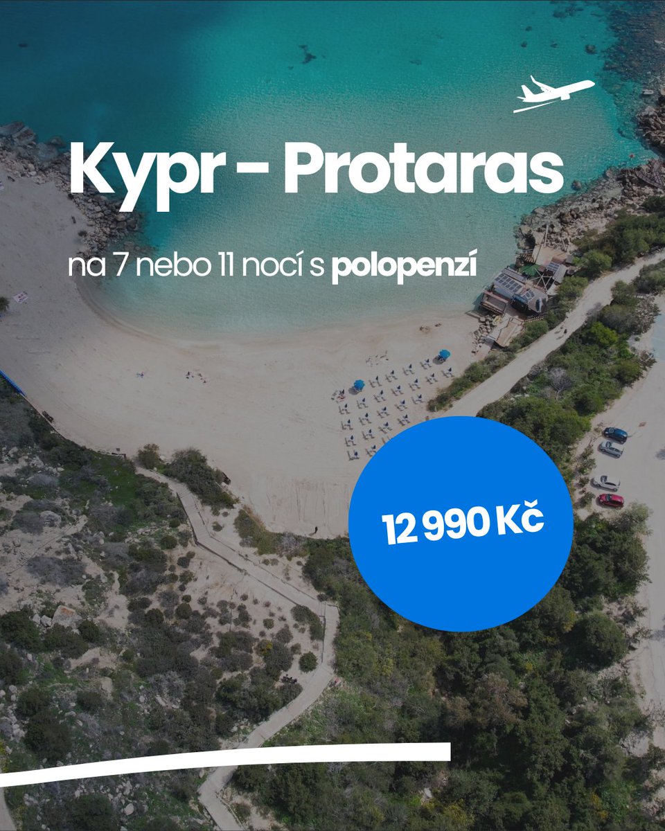 Na Kypr 🇨🇾 za 13 tisíc poletíš na 7 nocí a na 11 nocí jen za 15 tisíc! Polopenze v ceně 😍🫵 cestujlevne.com/akcni-letenky/…
