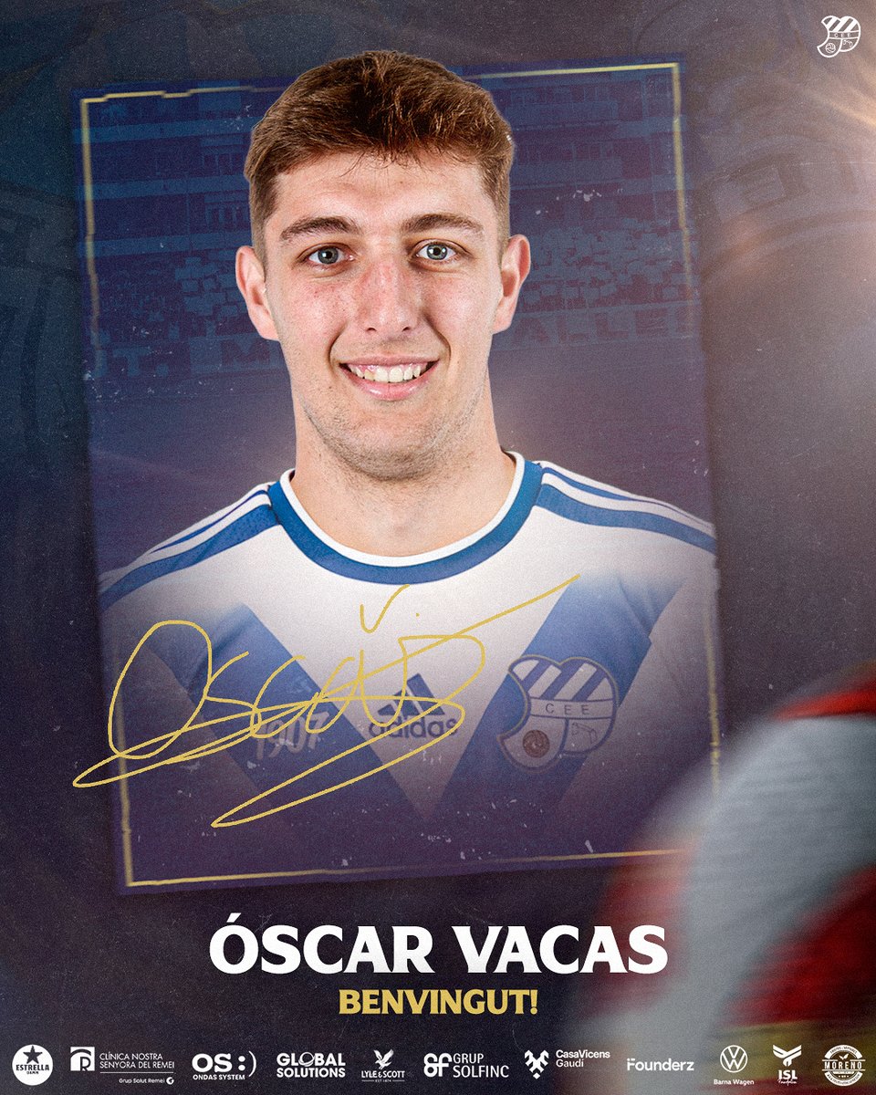 ✍️ 𝐎𝐬𝐜𝐚𝐫 𝐕𝐚𝐜𝐚𝐬, 𝐧𝐨𝐮 𝐟𝐢𝐭𝐱𝐚𝐭𝐠𝐞 𝐝𝐞 𝐥'𝐄𝐮𝐫𝐨𝐩𝐚!

El migcampista arriba procedent del Deportivo Aragón i signa per a una temporada.

🔗 ceeuropa.cat/component/k2/o…

#OscarVacas2026