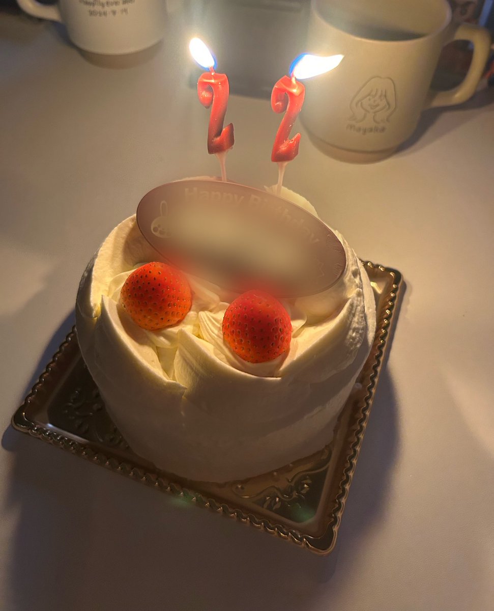 彼女に誕生日祝ってもらった🎂
テスト期間丸被りだから来月ディズニー連れてってもらう楽しみ🎶