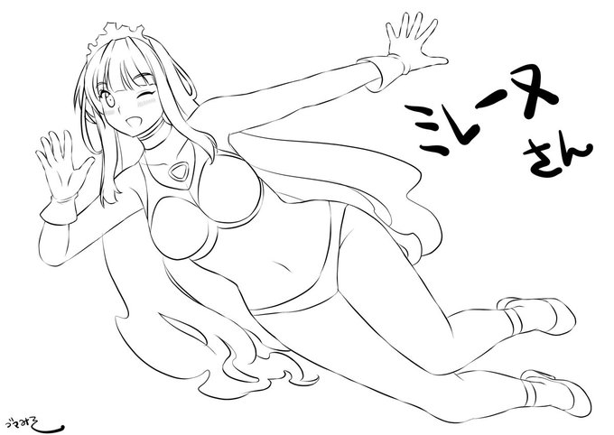 ガチピンさん@pTJEUKRAQsmGLAI
の戦うヒロイン『ミレーヌ』さんを描かせていただきました☺️ 