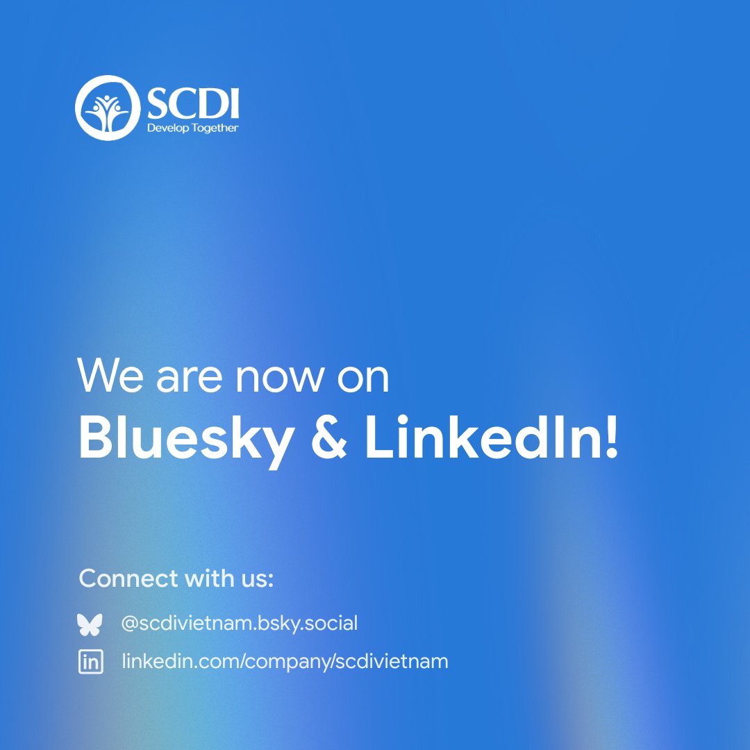 📣 Exciting news, SCDI is now active on Bluesky and LinkedIn! 🎉🌟

👉 Follow us for updates on our upcoming activities:
🔗 Bluesky: bsky.app/profile/scdivi…
🔗 LinkedIn: linkedin.com/company/scdivi…