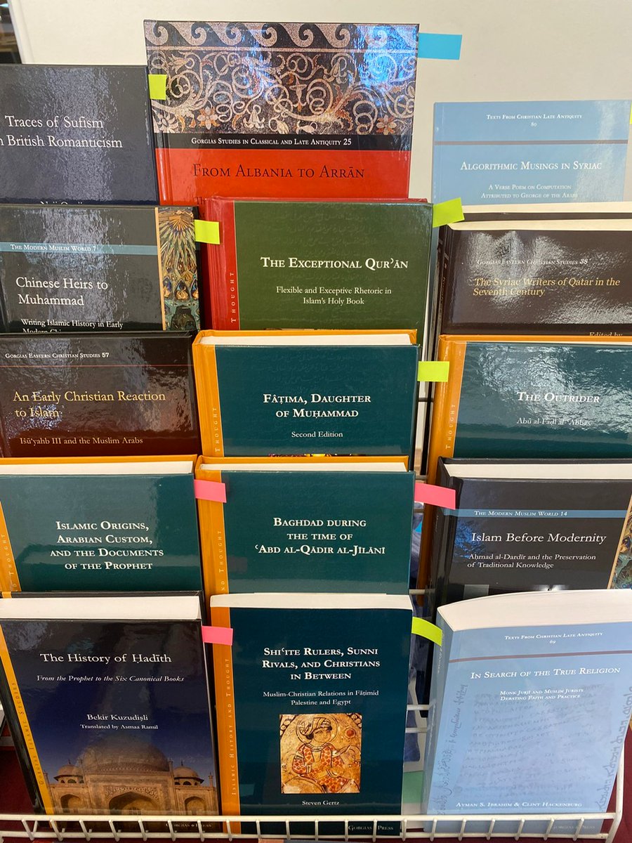gorgiaspress's tweet image. Here's a glimpse of some of the important recent titles available at our BRAIS booth at the Old Divinity School, St John's College, University of Cambridge! Come on down to make the most of our conference savings and to talk about your publication ideas. #conference #booksale