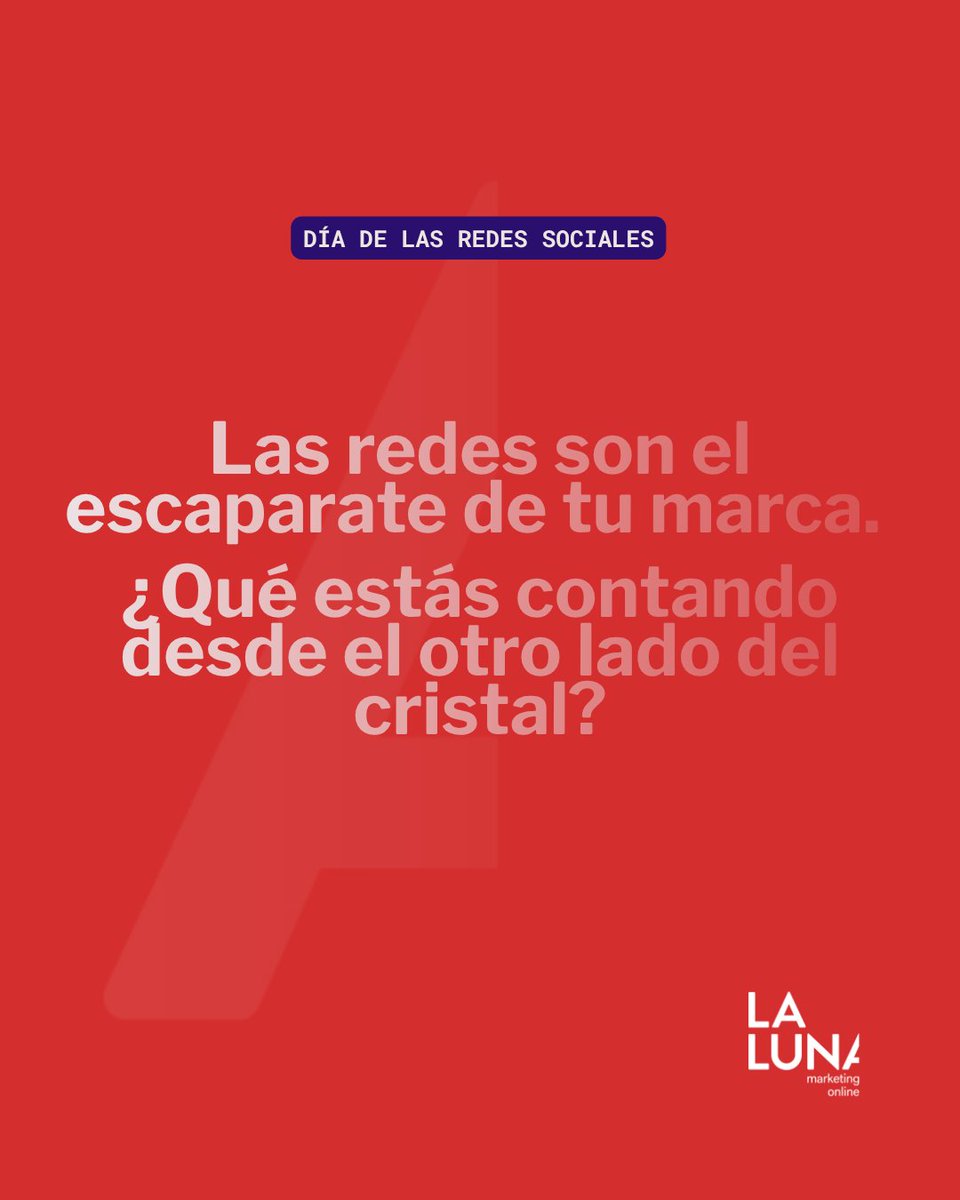 🌐 Hoy celebramos el poder de las redes sociales: ese universo donde las marcas conectan, inspiran y se transforman.

En La Luna llevamos años orbitando entre algoritmos, campañas y contenido de valor.
¡Qué nunca deje de compartirse lo que conecta!

#LaLunaMarketing