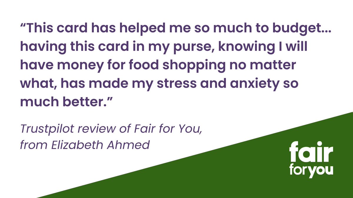Fair for You (@fairforyoucic) on Twitter photo Peace of mind.
Reassurance.
Knowing that you've got a safety net.
Whatever you call it, our products provide it for stretched families and households.
Thank you to Elizabeth, writing on <a href="/Trustpilot/">Trustpilot</a>, for sharing why this is so important to her and her mental health. Peace of mind.
Reassurance.
Knowing that you've got a safety net.
Whatever you call it, our products provide it for stretched families and households.
Thank you to Elizabeth, writing on <a href="/Trustpilot/">Trustpilot</a>, for sharing why this is so important to her and her mental health.