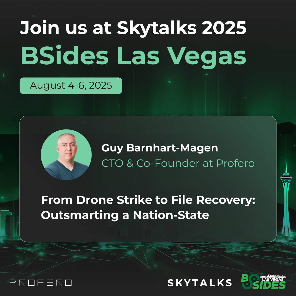The countdown to Skytalks 2025 at <a href="/BSidesLV/">BSides Las Vegas</a> has officially begun! Dive into the mysterious world of encrypted files, where hidden secrets await! Even the savviest attackers can leave behind clues. Don't miss this chance to expand your knowledge and sharpen your skills!