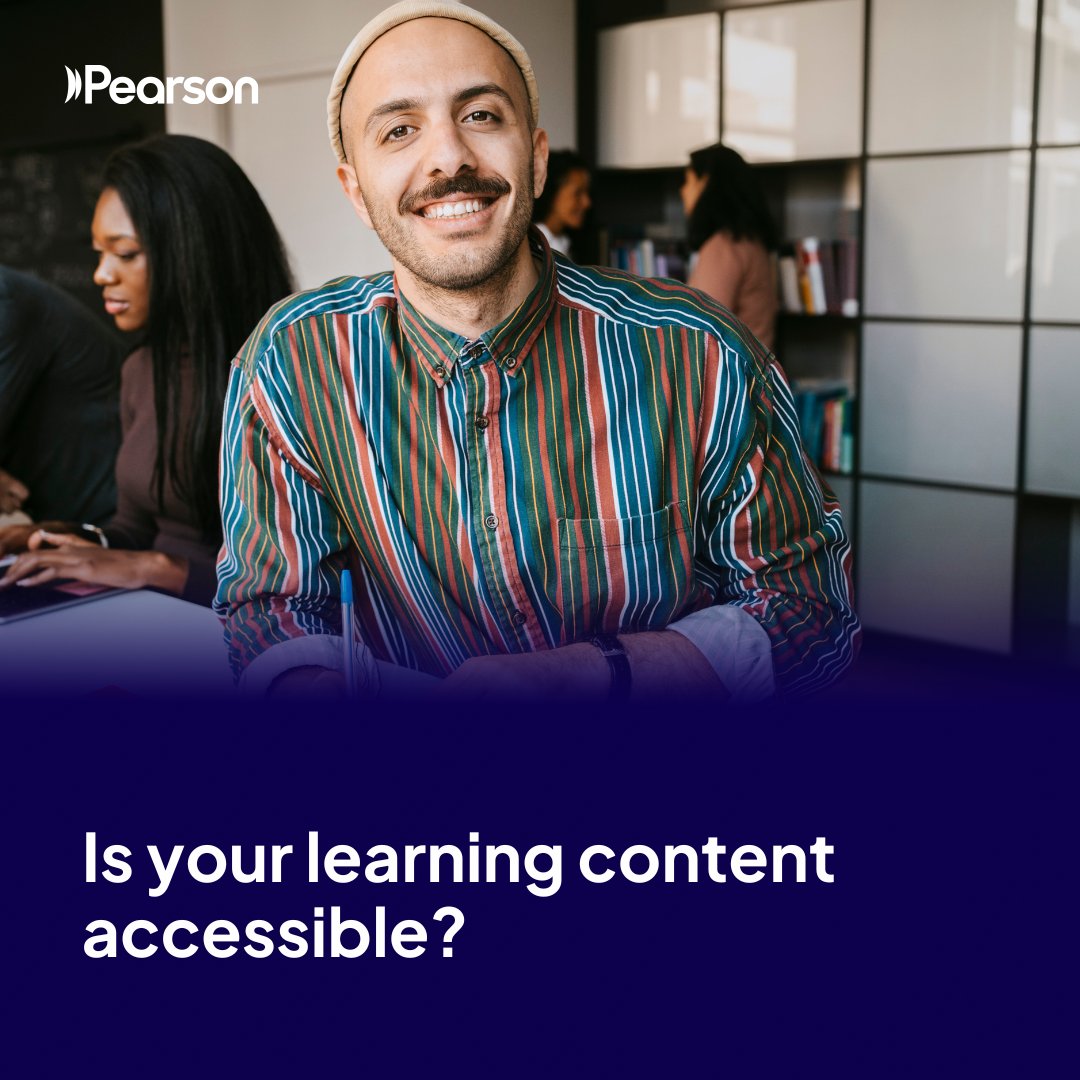 For HE learning content that’s more accessible, look out for alt-text for images, transcripts &amp; captions, sizable text, contrasting text &amp; background colors, and assistive technology compatibility. 

Explore our principles: spr.ly/60114ixXV 

#HigherEdLife #accessibility