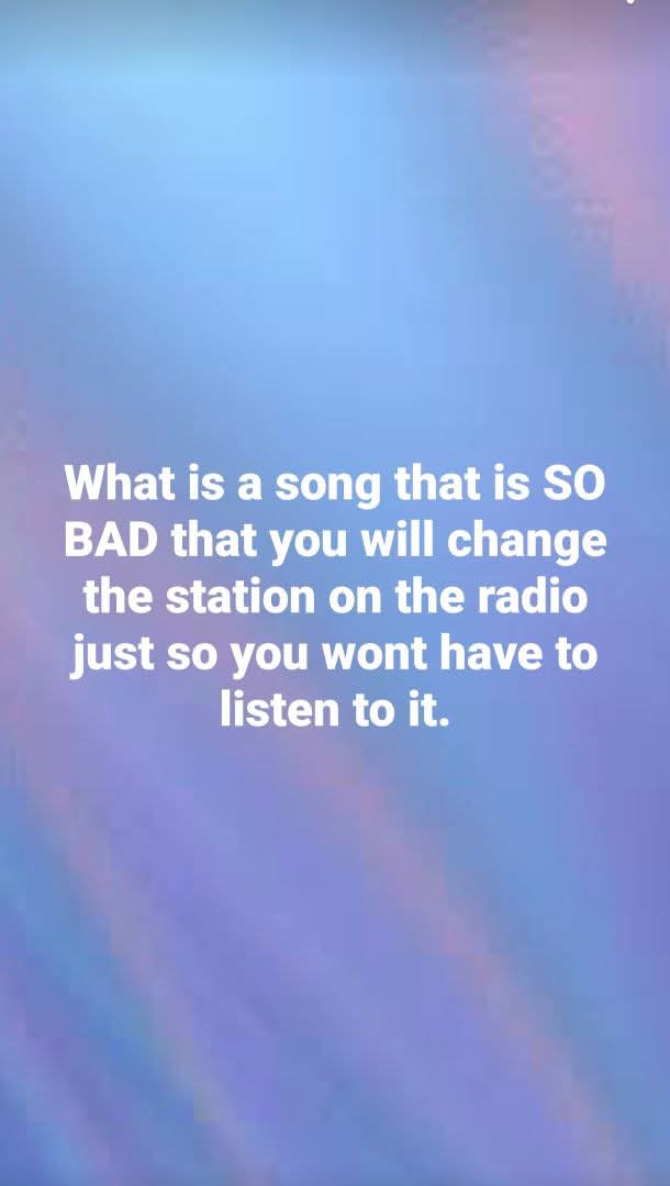 BarneySimon's tweet image. And go! #BadSong