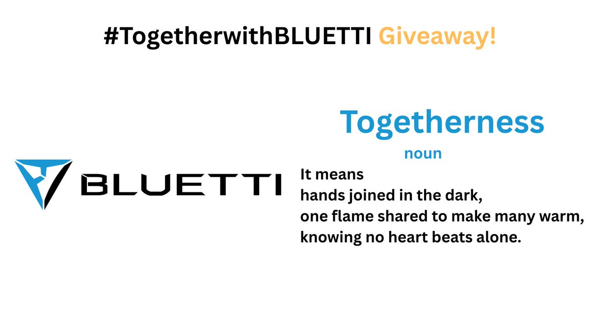 BLUETTI’s #TogetherwithBLUETTI Giveaway！

A lot of people say that only you truly know yourself, but you probably also know the people who understand you best. This time, our campaign is all about listening to your stories—whether it’s with family, a partner, friends, your dog,